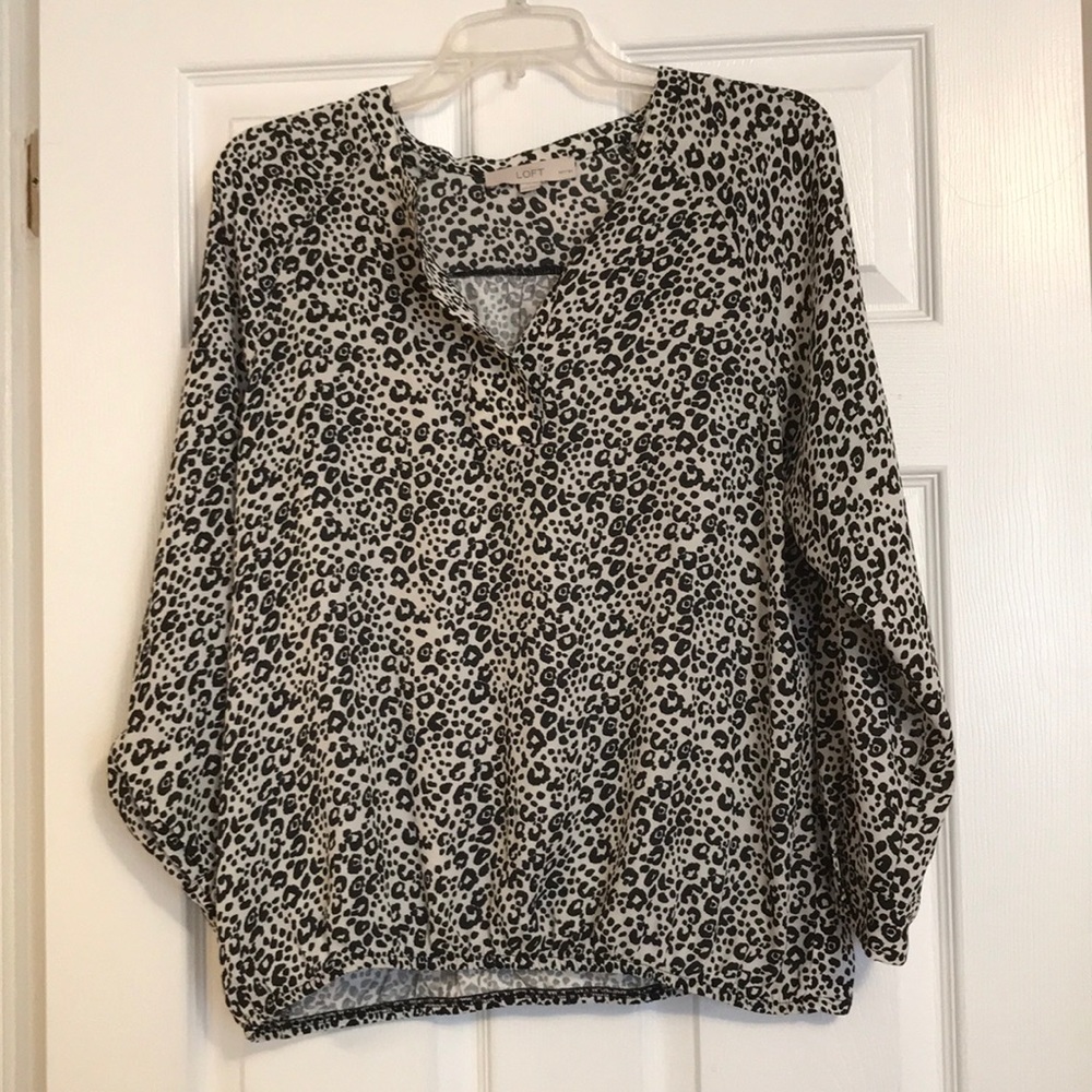 Loft leopard blouse